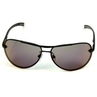 Unisex Retro Sport Aviator Pilot Premium Frames Smoke Lens Sunglasses Black Clothing