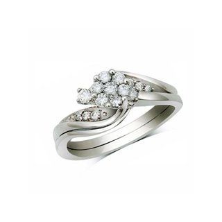 Diamond Composite Bridal Set in 10K White Gold 1/3 CT. T.W. composite Jewelry