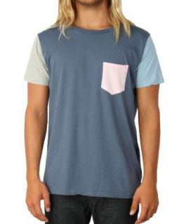 Folke Men's Contrast Panel Pocket T Shirt at  Mens Clothing store