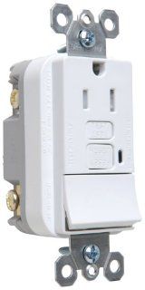 Pass & Seymour 1595SWTTRWCC4 15A GFCI White Switch/Receptacle   Ground Fault Circuit Interrupter Outlets  