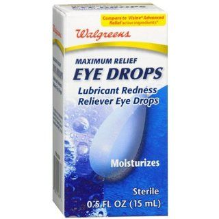  Maximum Relief Moisturizing Eye Drops, .5 oz Health & Personal Care