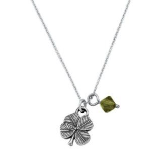 Clover Mini Necklace with Crystal Jewelry