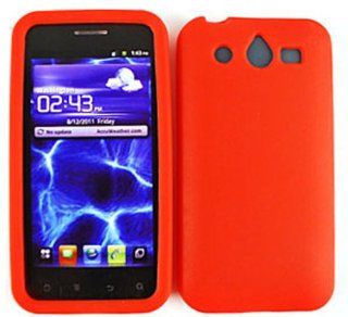 For Huawei Mercury M886 Red Soft Rubberized Skin Accessories Cell Phones & Accessories