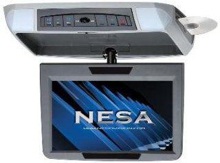 NESA NSC 909 9" Wide Ceiling monitor w/ DVD Player (3 snap on colors gray, beige, black)  Vehicle Audio Video Remote Controls 
