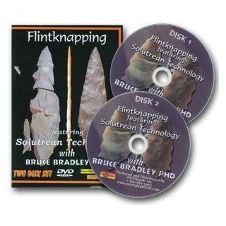Flintknapping Solutrean Technology  2 Disc DVD Bruce Bradley Sports & Outdoors
