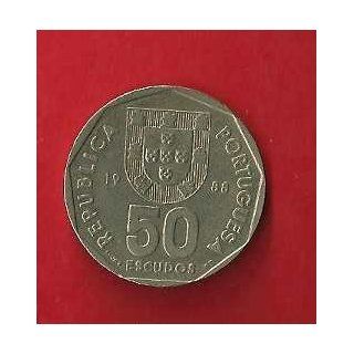 Portugese Coin 50 Escudos, 1988 