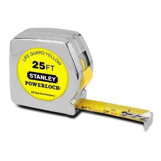 Stanley STHT33984L 25 Feet PowerLock 50th Anniversary Tape   The Icon   Tape Reels  