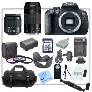 Canon EOS Rebel T5i DSLR Camera with EF S 18 55mm f/3.5 5.6 IS STM Lens + Canon EF 75 300mm f/4.0 5.6 III Autofocus Lens + Pro Package Includes 32gb SDHC Memory Card, Card Reader, Filters, Deluxe Case, Replacement LP E8 Battery & Travel Charger, Tulip