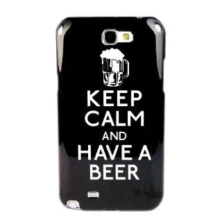 KEEP CALM And BEER Hard Skin Case Cover for Samsung Galaxy Note II 2 N7100 Cell Phones & Accessories