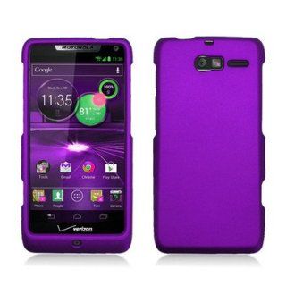 For Motorola RAZR I XT890 Hard RUBBERIZED Case Purple 