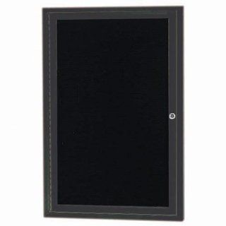 Aarco Products ADC3624BA 1 Door Indoor Enclosed Directory Board with Bronze Anodized Aluminum Frame 36H x 24W  Enclosed Message Boards 