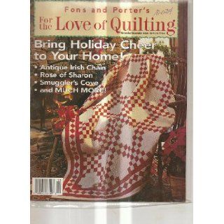 For the Love Of Quilting Magazine, November/December 2000 (Volume 5, Number 6) Marianne Fons & Liz Porter Books