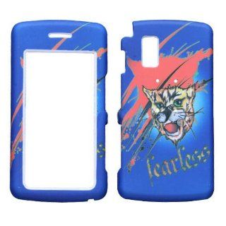 Hard Plastic Snap on Cover Fits LG CU920 CU915 VU Lizzo Bobcat Blue AT&T Cell Phones & Accessories