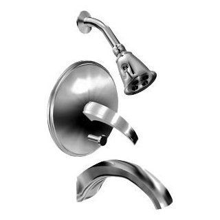 Altmans RB34SSCHPW Ribbon 1/2" Presssure Balanced Tub/Shower Mixer With Stops Pewter   Bathtub And Showerhead Faucet Systems  