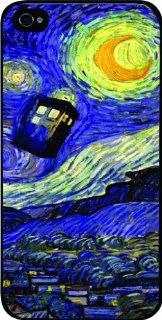 Tardis   Doctor Who   British Police Box   Vincent Van Gogh   White Hard Snap on Case Cover for Apple Iphone 5, Iphone 5 Universal Verizon   Sprint   At&t   Great Affordable Gift Cell Phones & Accessories