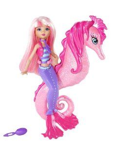 Barbie Pink Mermaid and Sea Horse Toys & Games