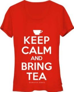 Downton Abbey Women's Keep Calm and Bring Tea T shirt Clothing
