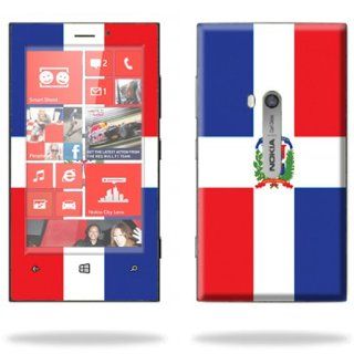 MightySkins Protective Skin Decal Cover for Nokia Lumia 920 Cell Phone AT&T Sticker Skins Dominican flag Cell Phones & Accessories