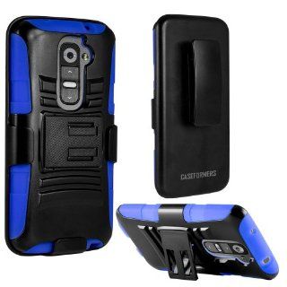 CASEFORMERS Duo Armor BLUE for LG G2 Combo Case with Stand and Holster Cell Phones & Accessories