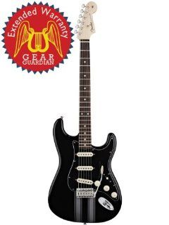Fender Kenny Wayne Shepherd Stratocaster, Rosewood Fingerboard, Black with Racing Stripes with Gear Guardian Extended Warranty Musical Instruments