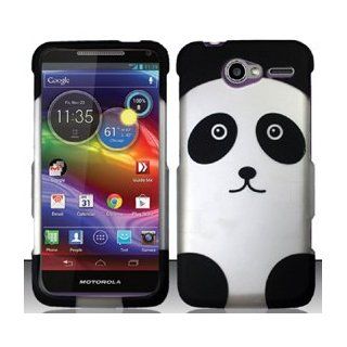 Motorola Electrify M XT901 (US Cellular) Panda Bear Design Snap On Hard Case Protector Cover + Car Charger + Free Neck Strap + Free Animal Rubber Band Bracelet Cell Phones & Accessories