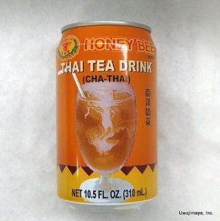 Honey Bee Brand   Thai Tea Drink (10.5 Fl. Oz.)  Grocery Tea Sampler  Grocery & Gourmet Food