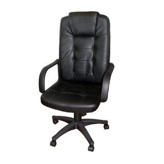 Home Source Industries HT 902A Adjustable Executive Chair with Armrests, Black   Big And Tall Computer Chair