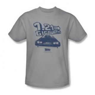 Back To The Future   Mens Gigawatts T Shirt In Silver Clothing