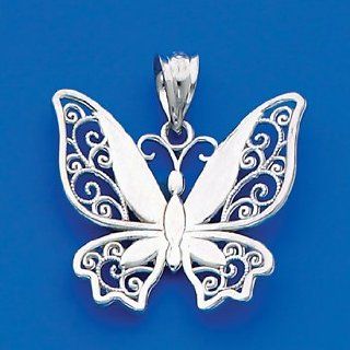 925 Sterling Silver Butterfly Charm Jewelry