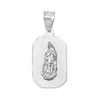 925 Sterling Silver Virgin Mary Pendant & Necklace Set   Comes with Free Sterling Silver Italian Chain Jewelry