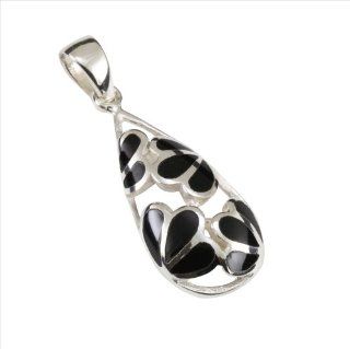 Onyx & 925 Sterling Silver Pendant Jewelry
