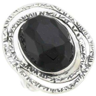 Silver Jewelry, 925 Sterling Silver Ring. Large Oval Open Spirals and Antiquated Hammered Design. Synthetic Black Onyx Facete Oval 18/25 Mm Stone. Custom Hand Made and Designed in Israel By Bili Silver. Shipped Directly From Tel Aviv Israel in a Gift Box. 