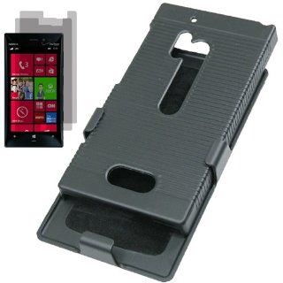 BW Hard Cover Combo Case Holster for Verizon Nokia Lumia 928 x2 Fitted Screen Protector  Black Cell Phones & Accessories