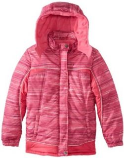 Pink Platinum Girls 7 16 Space Dye Printed Puffer Coat Down Alternative Outerwear Coats Clothing