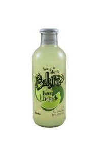 Calypso LIMEADE "It's like Harry Belafonte went British or something", 20 Ounce Glass Bottle (Pack of 12)  Soft Drinks  Grocery & Gourmet Food