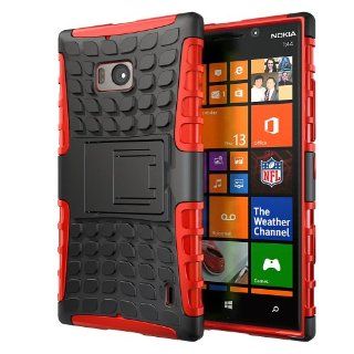 Hyperion Nokia Lumia Icon 929 Windows Phone Explorer Hybrid Case (Compatible with Verizon Nokia Lumia Icon 929) **2 Year No Hassle Warranty** [Hyperion Retail Packaging] (RED) Cell Phones & Accessories