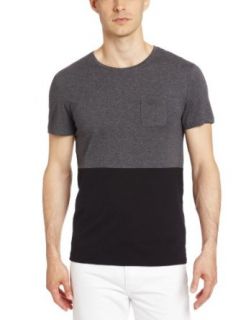 Calvin Klein Sportswear Men's Short Sleeve Scoop Neck Shirt, Gunmetal Heather, Large at  Mens Clothing store