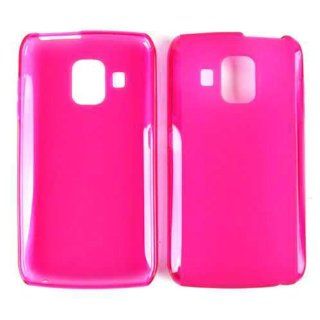 IMAGE RUBBER SKIN FOR PANTECH PERCEPTION R930L PU028 TRANS HOT PINK Cell Phones & Accessories