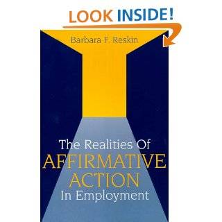 Realities of Affirmative Action in Employment Barbara F. Reskin 9780912764368 Books