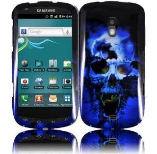 Blue Black Skull Hard Cover Case for Samsung Galaxy S Aviator SCH R930 Cell Phones & Accessories
