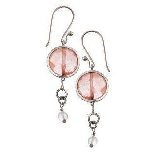 Earrings, Pretty in Pink; by Nepalese Buddhist Artisans; 2" high Health & Personal Care
