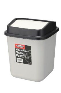 Lustroware L 912 AA Swing Pail Trash Can, 10.4 Liter   Waste Bins