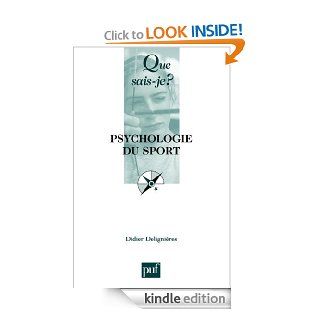 Psychologie du sport  Que sais je ?  n 2110 (French Edition) eBook Didier Delignires Kindle Store