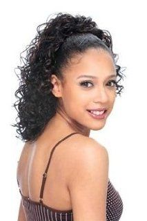 Model Model Glance Drawnstring Ponytail Cha Cha Girl #1b/350  Hair Replacement Wigs  Beauty