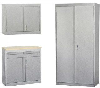Granite Sandusky 3 in 1 Garage Storage System (Multi Granite) (79"H x 36"W x 18"D)   Tool Cabinets  