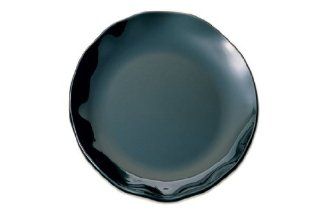 (Pack of 6) 8 1/8" Two Tone Black Melamine Round Salad Plates Break Resistant *NSF Approved* Dinner Plates Kitchen & Dining