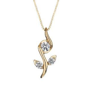 Sirena Rose Diamond Pendant 1/8ctw Jewelry
