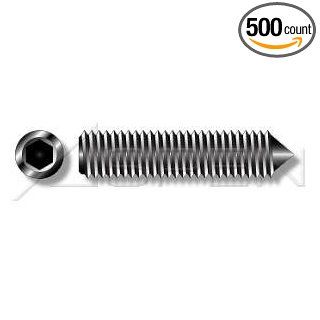 (500pcs) Metric DIN 914 M3X5 Cone Point Socket Set Screw 45H Alloy Steel, Black, Grade 14.9, Quenched and Temepered Ships Free in USA