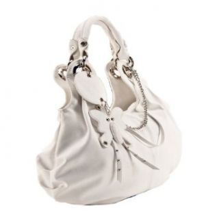 Jacky&Celine J 914 1 White002 White Vegan Hobo/Shoulder Bag Shoes