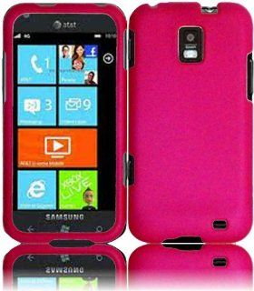 Hot Pink Hard Case Cover for Samsung Focus S i937 Cell Phones & Accessories